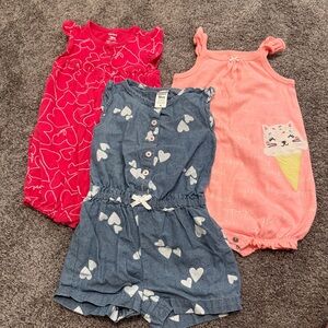 Baby Girls’ Romper Bundle